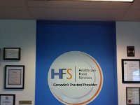 HFS Reception Sign  Sintra sign cut in a circular shape